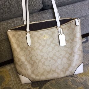 Tan Coach Purse